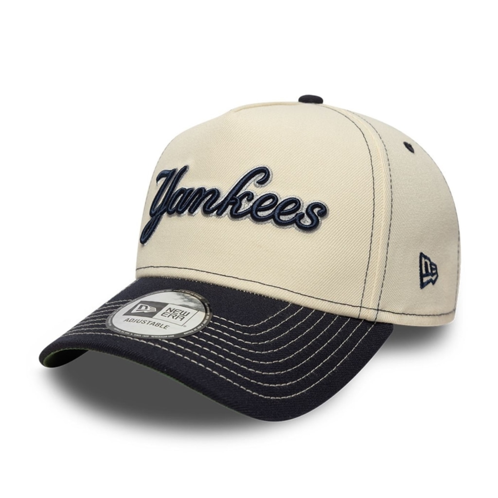 Bone New Era MLB 9Forty A-Frame Snapback New York Yankees Masculino