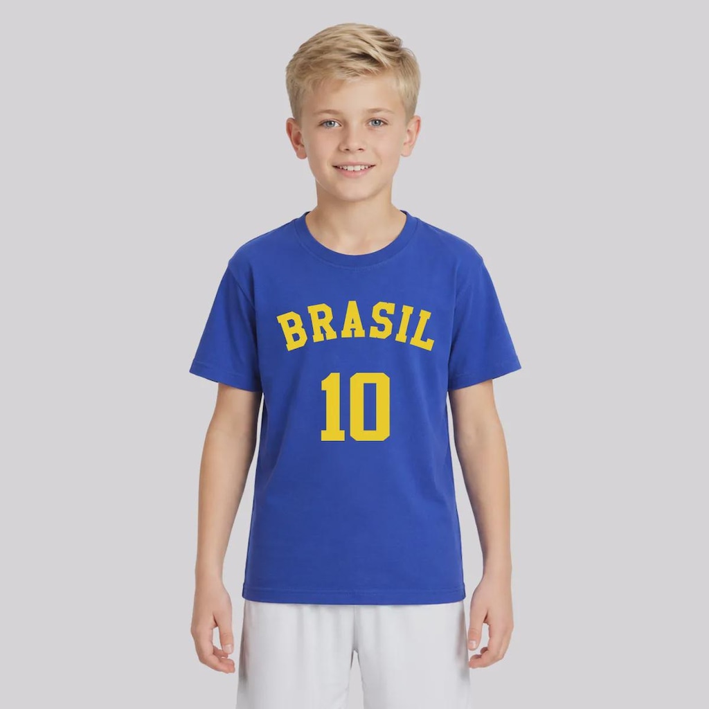 Camiseta Dras Brasil 10 Infantil