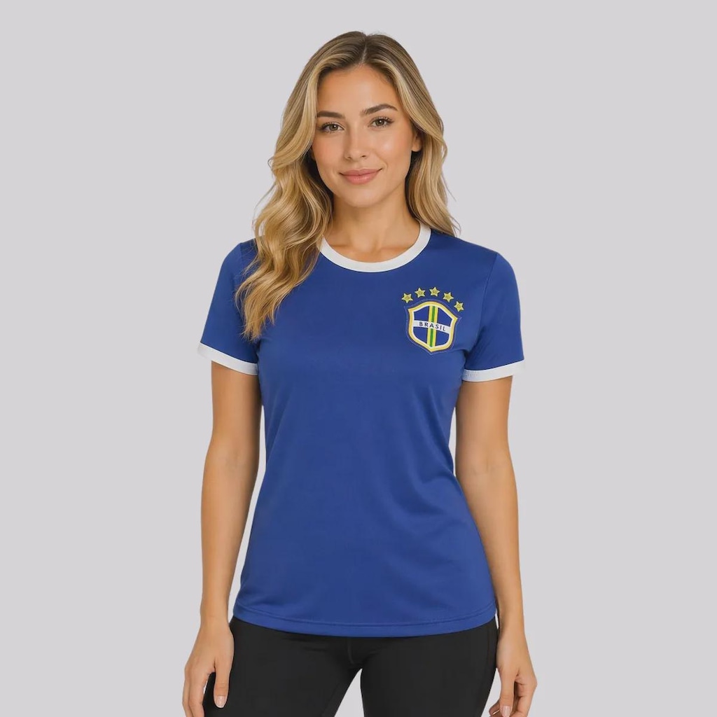 Imagem 4 do produto Camisa Brasil Canarinho 5 Casemiro Feminina