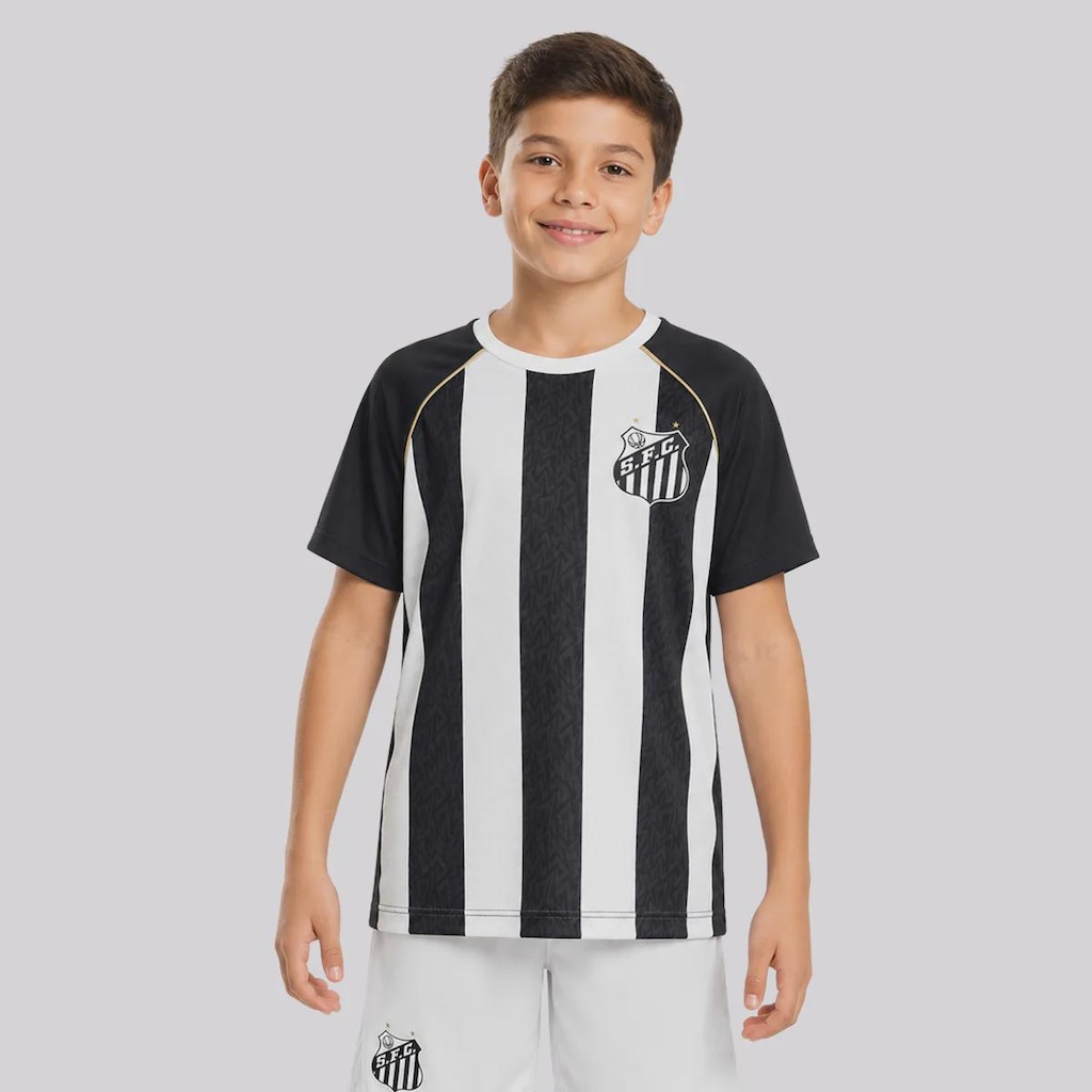 Camisa Santos Mosaico Infantil