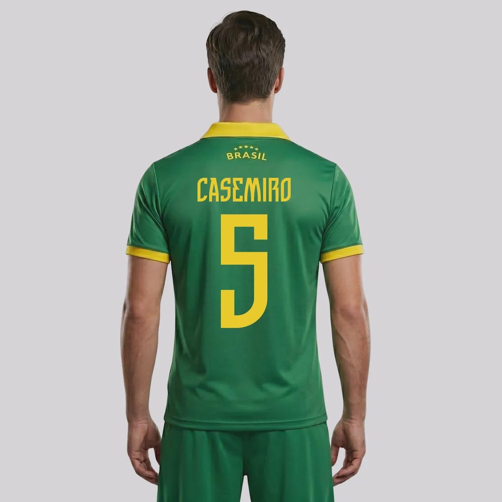 Camisa Brasil Seleção 5 Casemiro Masculina