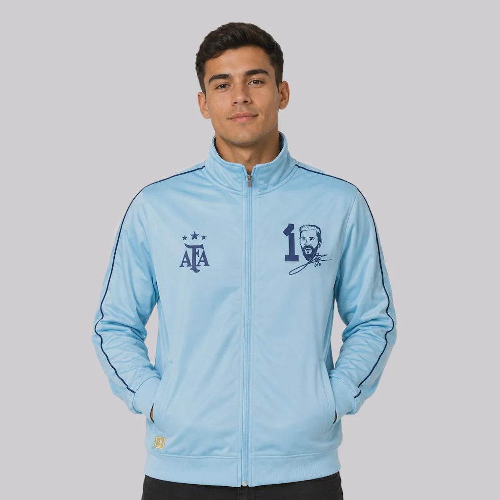 Jaqueta Argentina Messi Helanca Masculina
