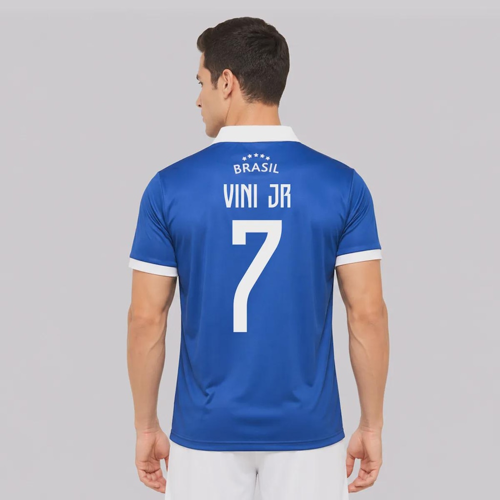 Camisa Brasil Seleça 7 Vini Jr Masculina