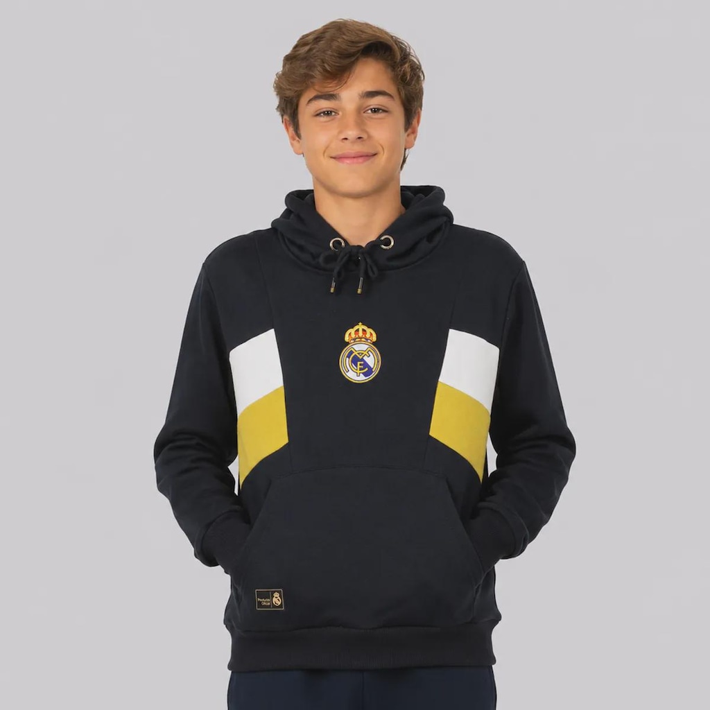 Blusão de Moletom Real Madrid Canguru Infantil