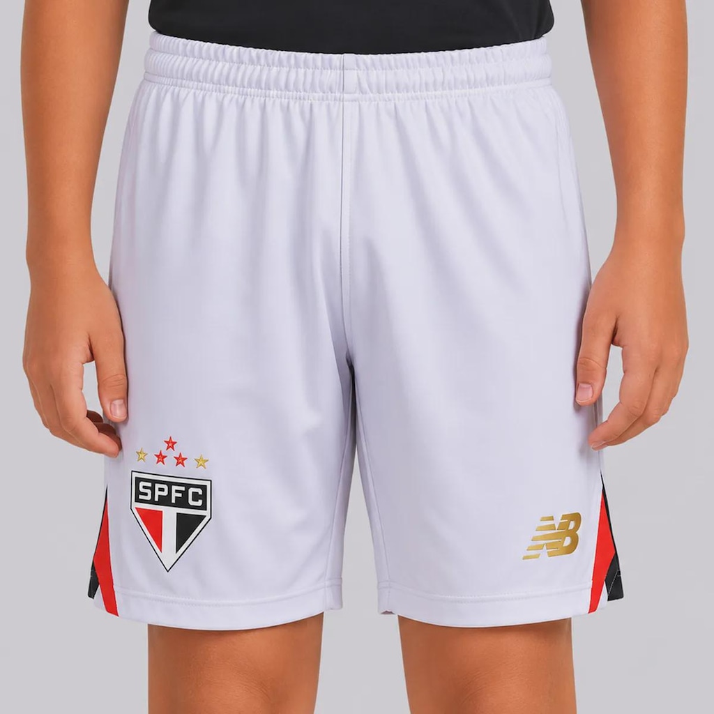 Calção New Balance São Paulo I 2025 Infantil