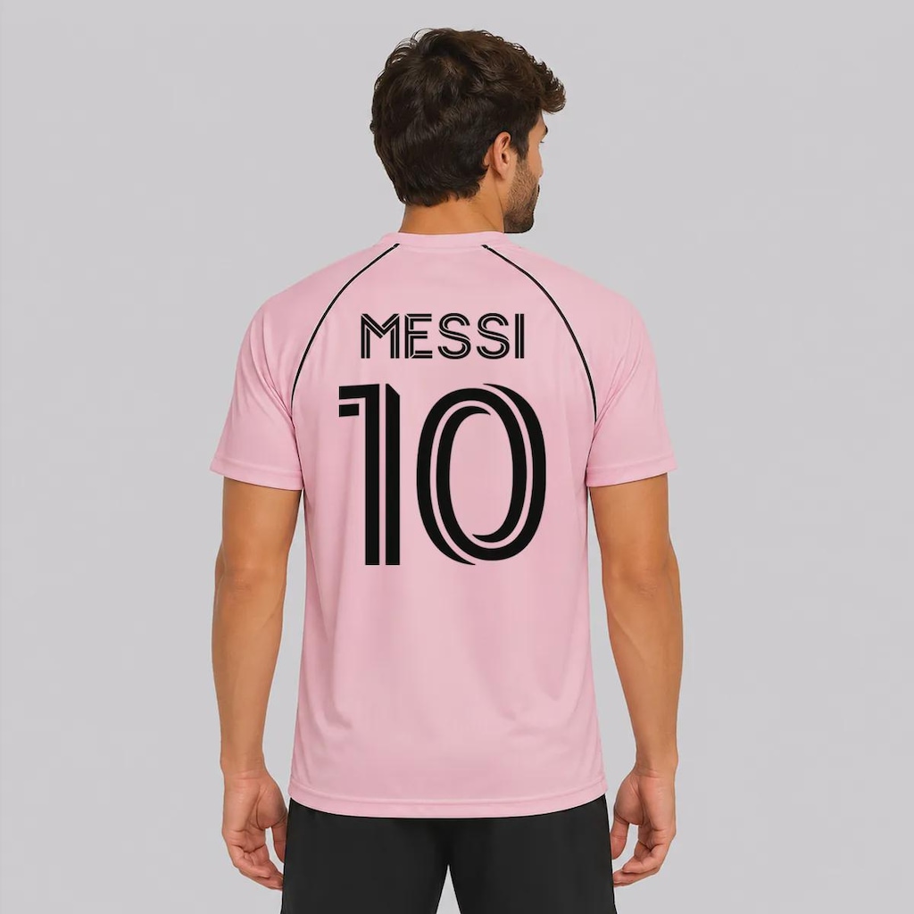 Camisa Inter Miami Dry III Rosa 10 Messi Masculina