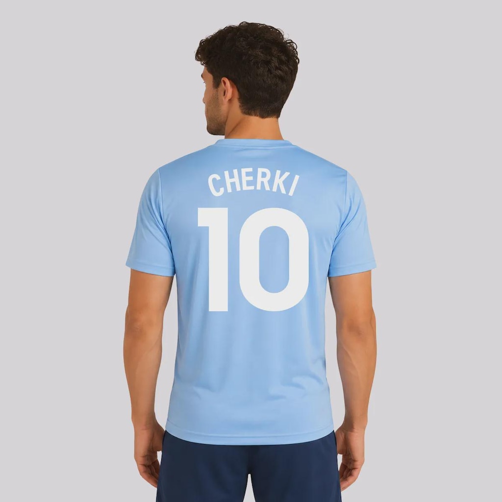 Camisa Manchester City Fan 10 Cherki Masculina