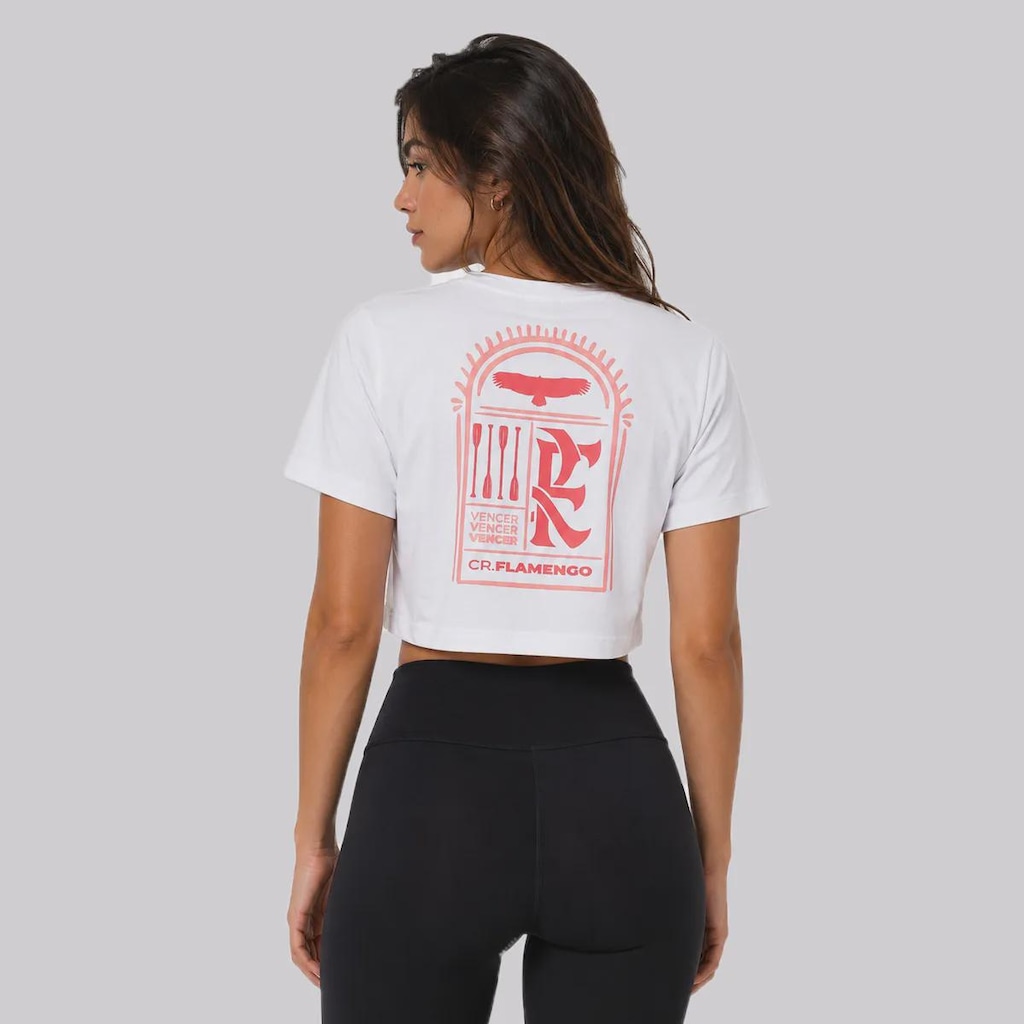 Imagem 4 do produto Blusa Cropped Flamengo Thrum Feminino