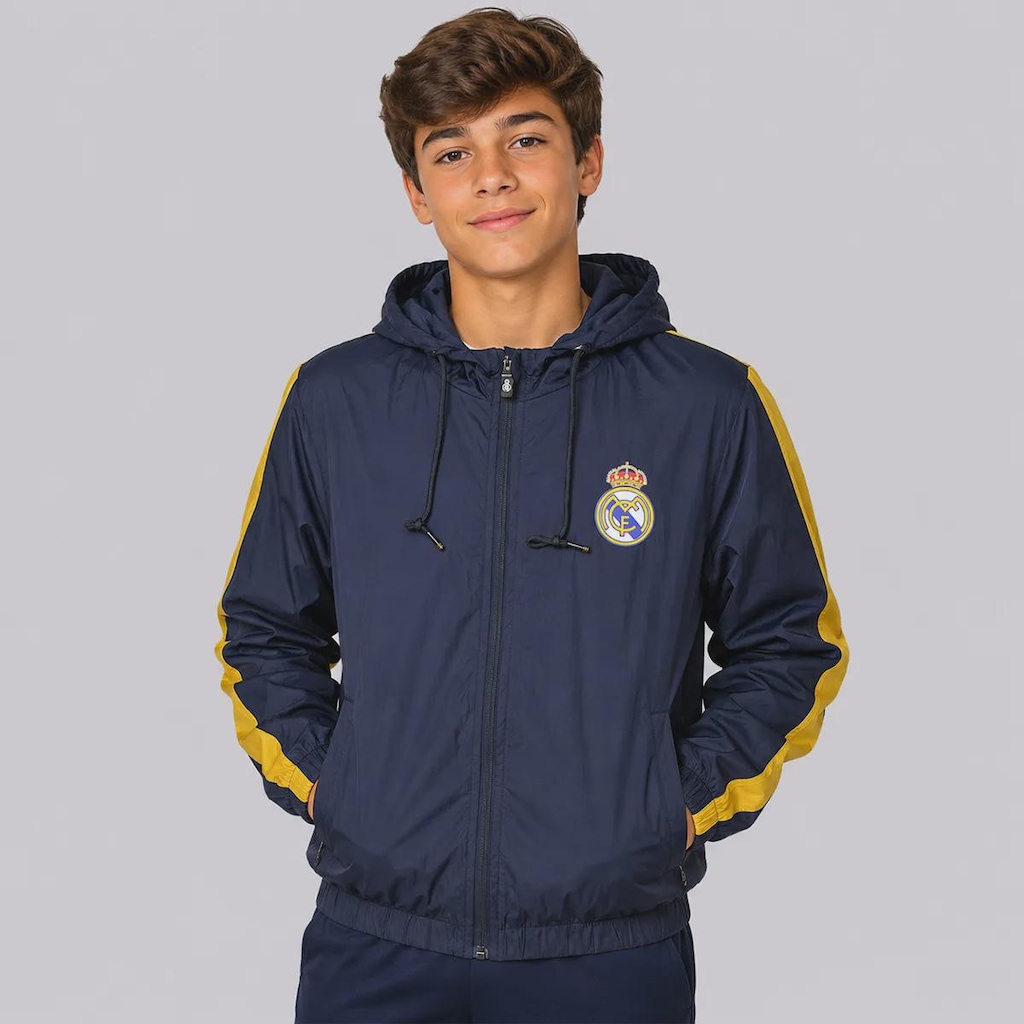 Jaqueta Real Madrid Corta Vento Infantil
