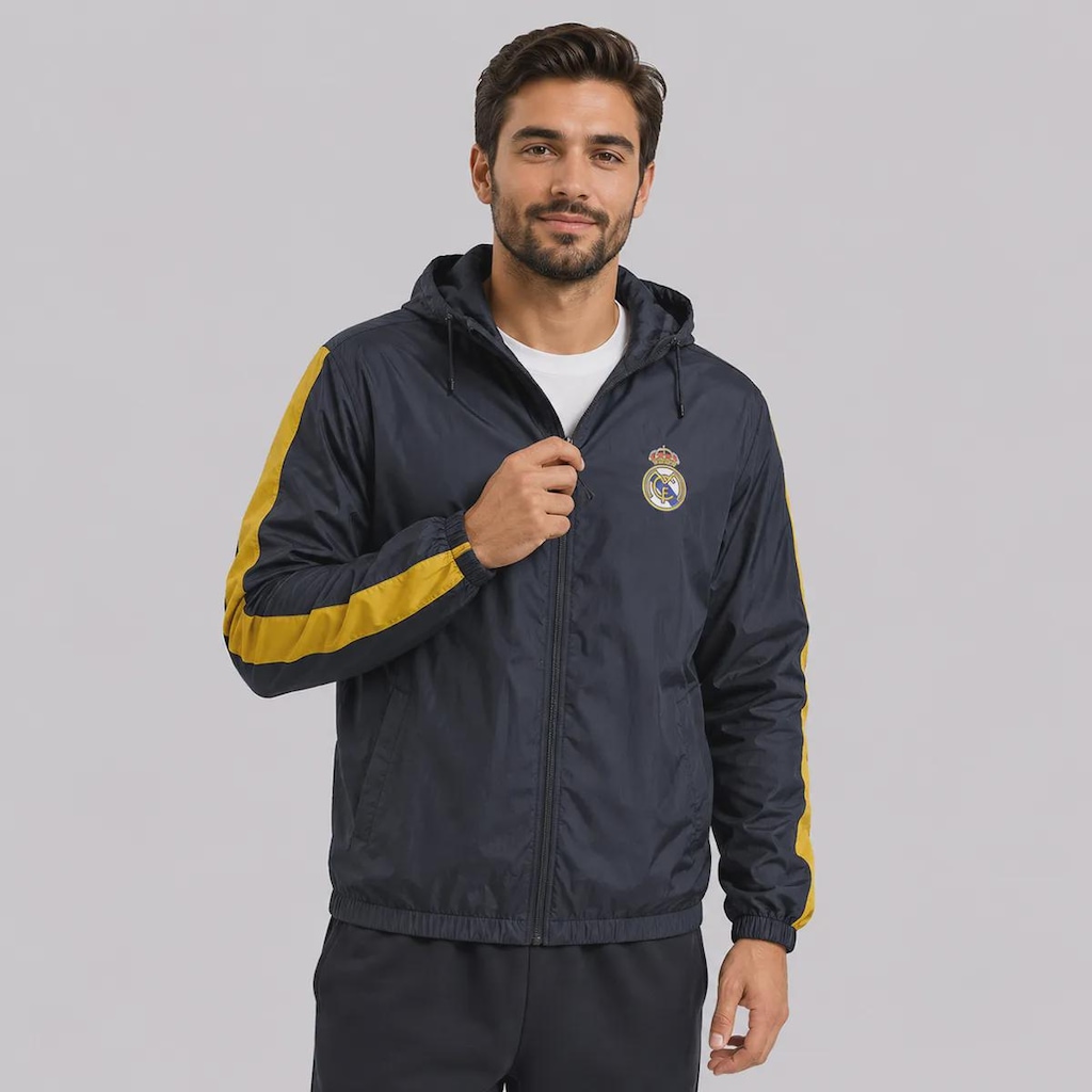 Imagem 2 do produto Jaqueta Real Madrid Corta Vento Masculina