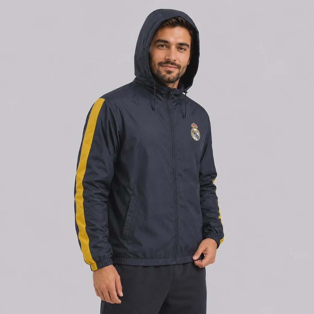 Imagem 3 do produto Jaqueta Real Madrid Corta Vento Masculina