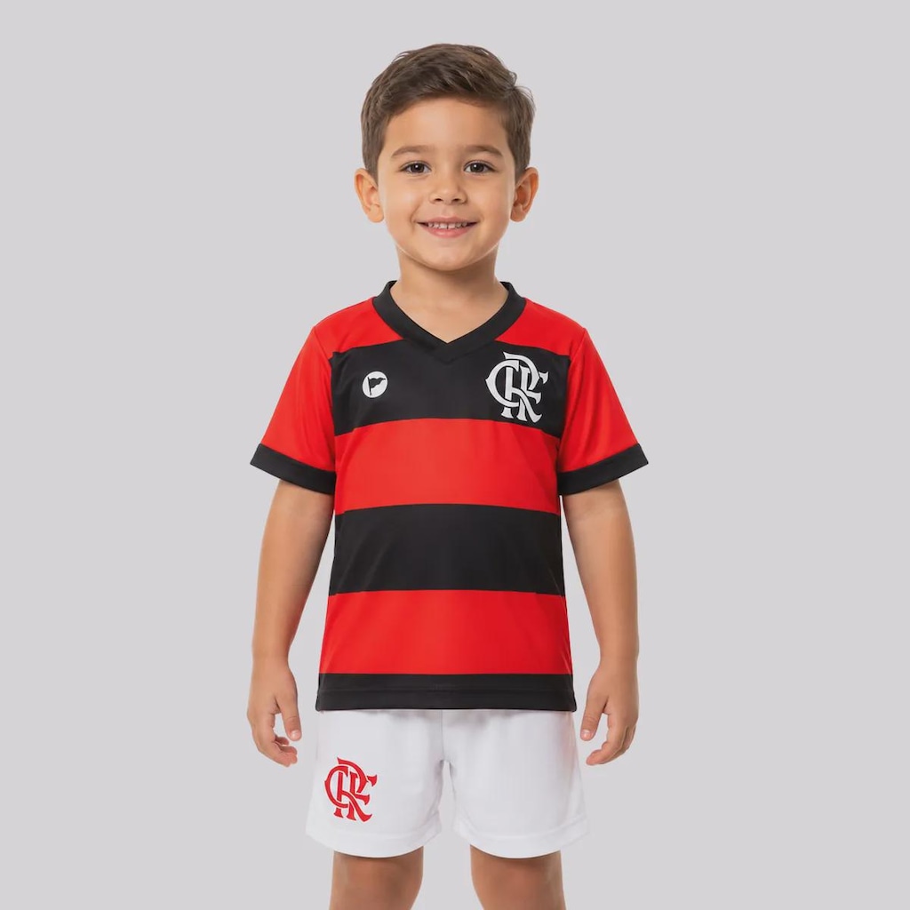 Kit Uniforme de Futebol do Flamengo Baby Infantil