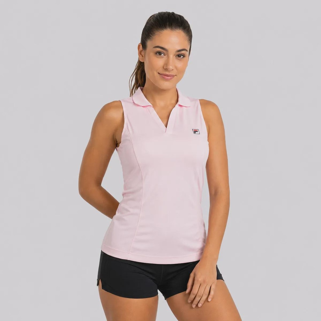 Camiseta Regata Fila Polo Tennis Basic Feminina