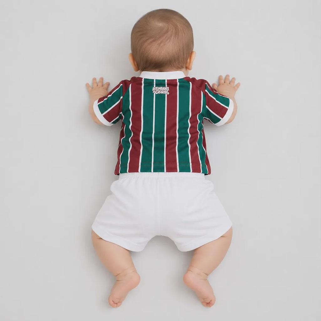 Imagem 2 do produto Kit Uniforme de Futebol do Fluminense I 26/27 Torcedor Puma Infantil