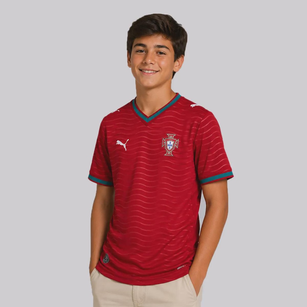 Camisa Portugal I 26/27 Puma Infantil
