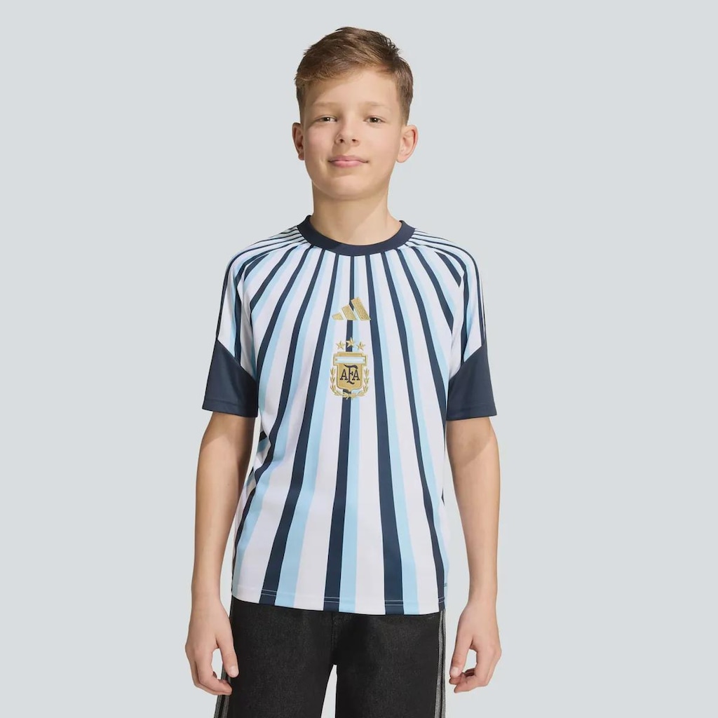 Camisa Argentina Pré-Jogo I 26/27 adidas Infantil