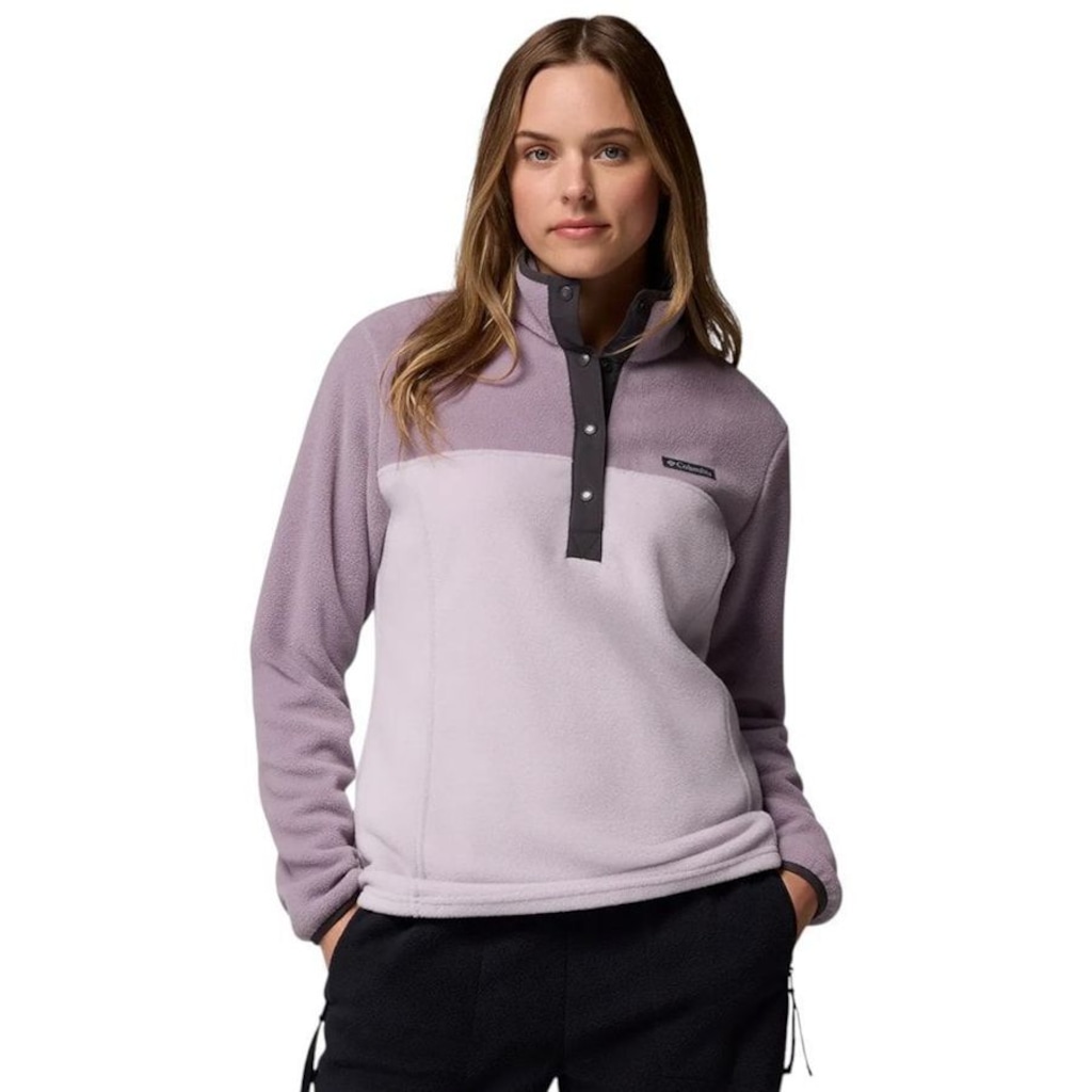 Jaqueta Feminina Columbia Fleece Benton Springs 1/2 Snap Pull Over II