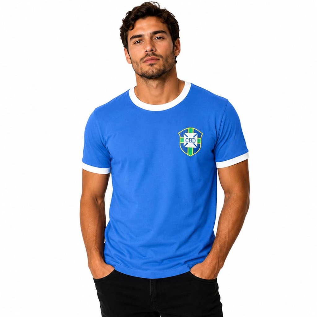 Camiseta do Brasil Canalonga Retrô CBD - Masculina