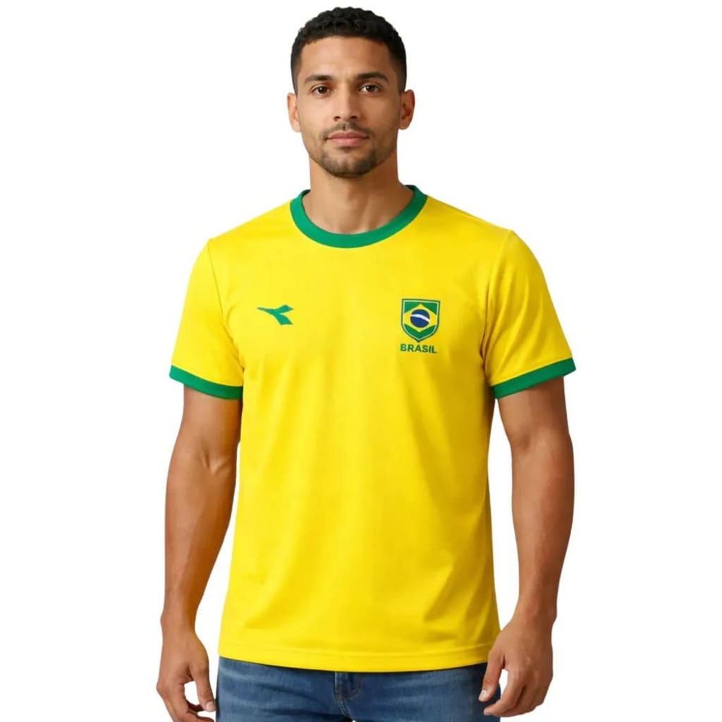 Camiseta do Brasil Diadora Campione - Masculina