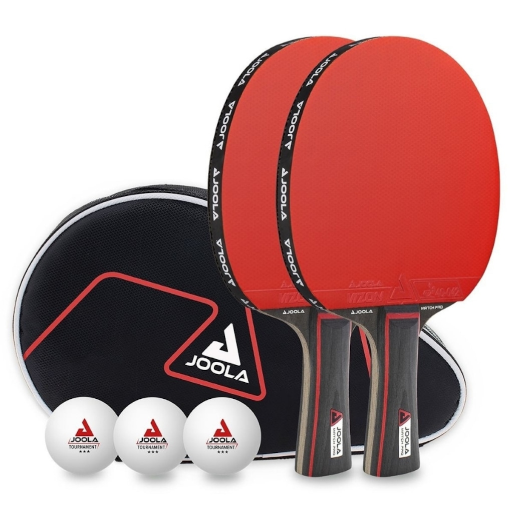 Kit com 2 Raquetes e 3 Bolas Joola Duo Set Pro
