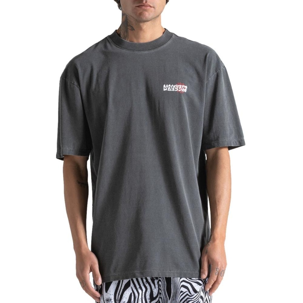 Camiseta Comfort Fit Volcom Brain Storm - Masculina