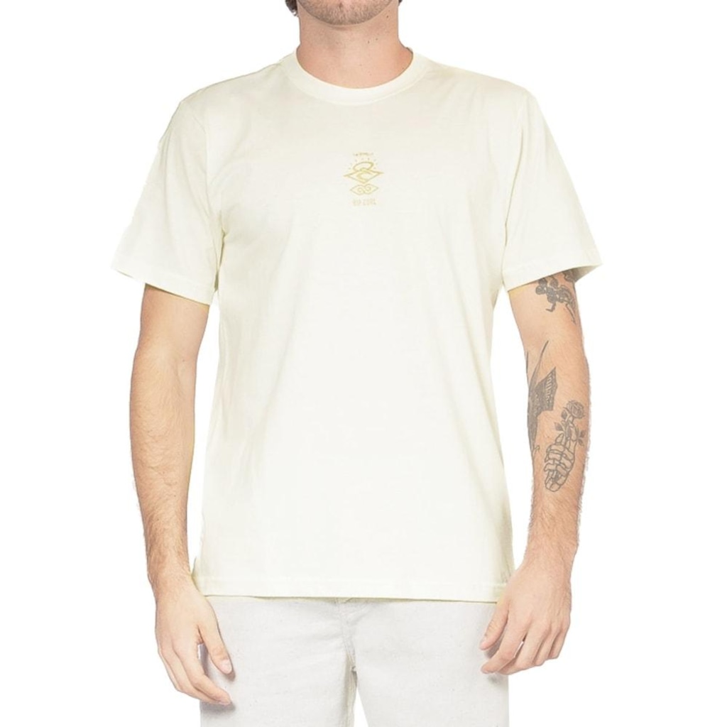 Camiseta Rip Curl Reveillon The Search Bone - Masculina