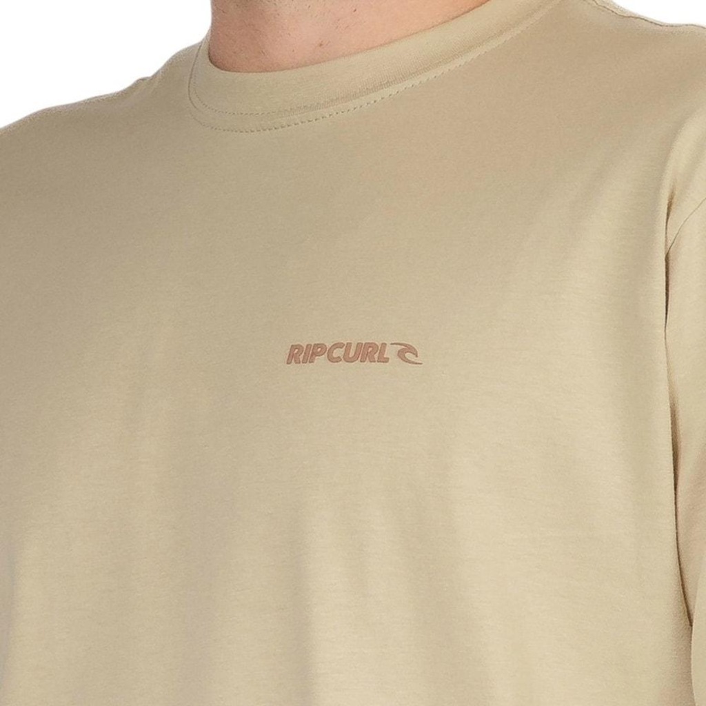Imagem 4 do produto Camiseta Rip Curl Brand Icon Khaki Sand - Masculina