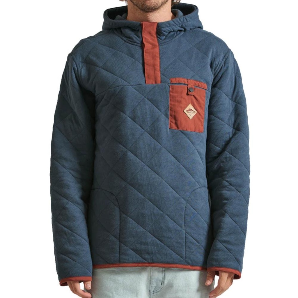 Jaqueta Fleece Especial Hurley Russel Quilted - Masculina