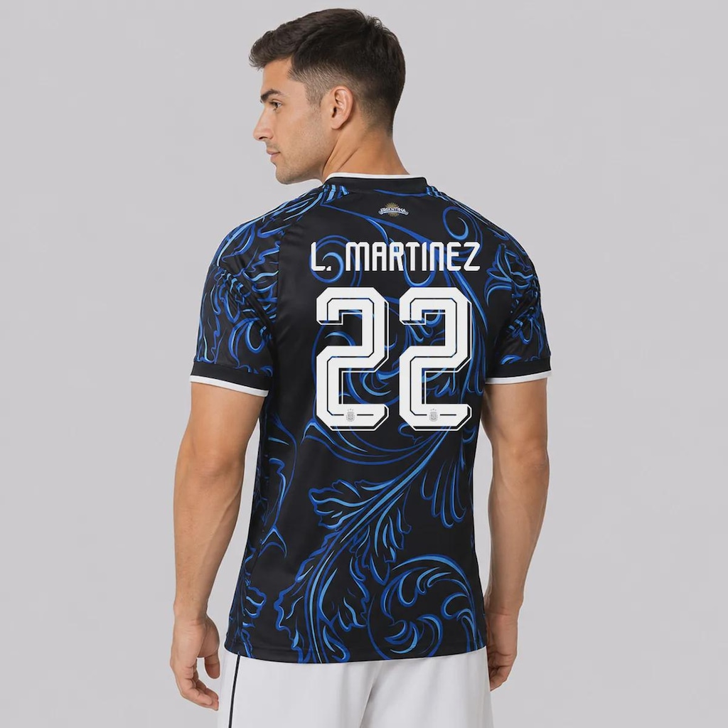 Camisa Argentina II 26/27 22 L. Martínez Adidas Masculina