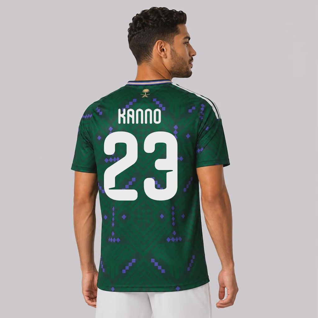 Camisa Arábia Saudita Home 26/27 23 M. Kanno Adidas Masculina