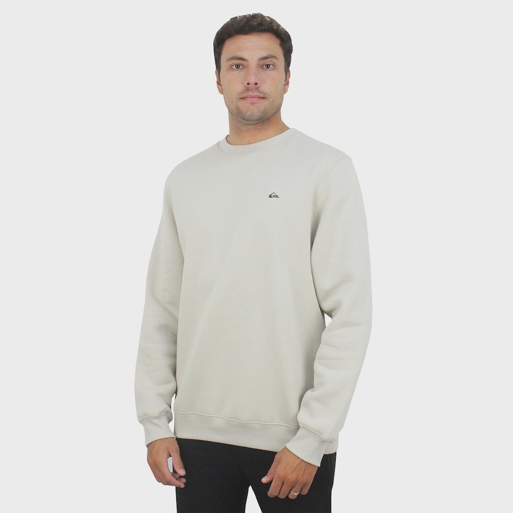 Moletom Quiksilver Embroidery Sand Importado - Masculino