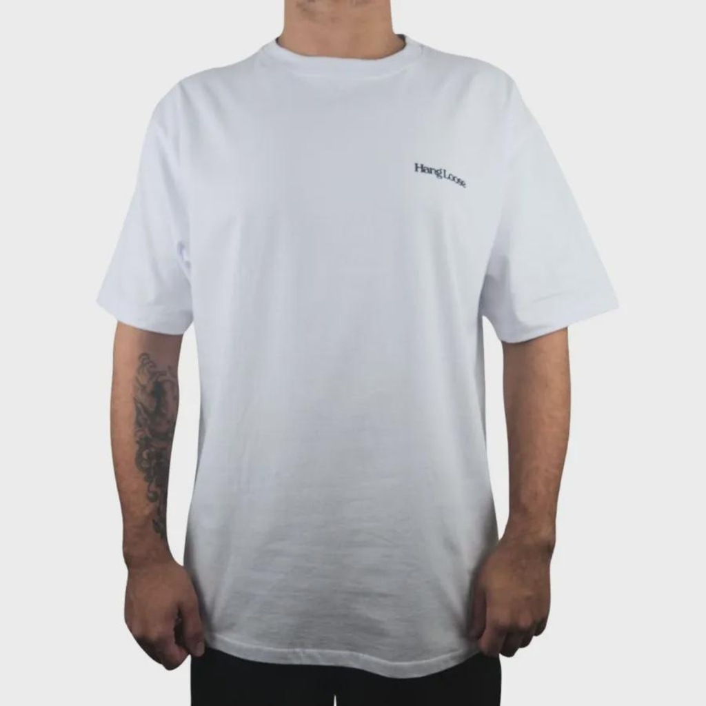 Camiseta Hang Loose Lettering Plus Size - Masculina