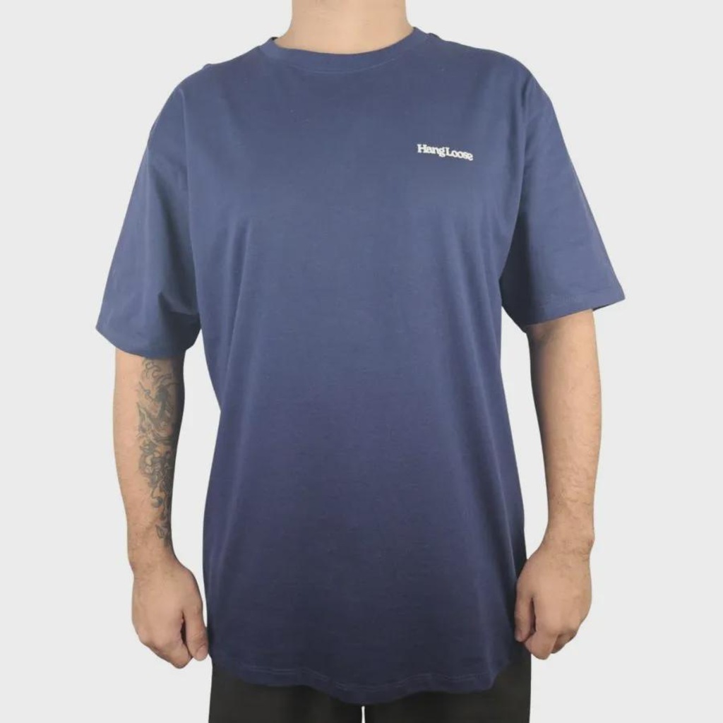 Camiseta Hang Loose Lettering Plus Size - Masculina