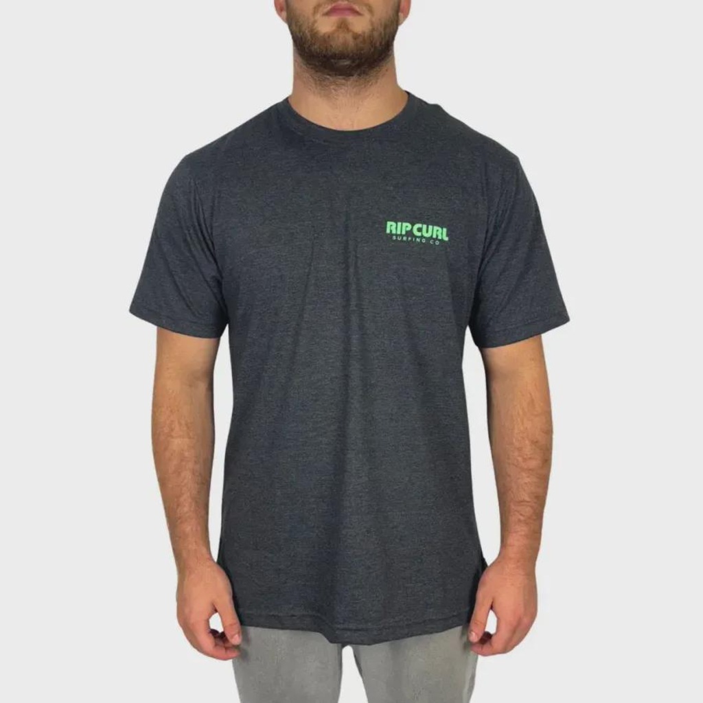 Camiseta Rip Curl Surfing Co Black Marle -  Masculina