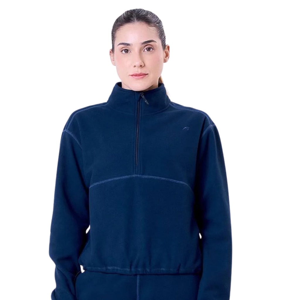 Jaqueta Feminina Authen Thermal Warm Fleece 1/2 Zipper
