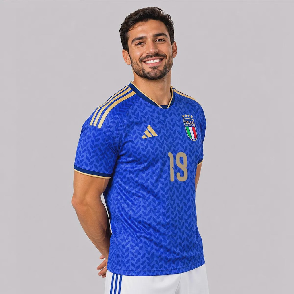 Imagem 3 do produto Camisa Itália I 26/27 19 M. Retegui Adidas Masculina