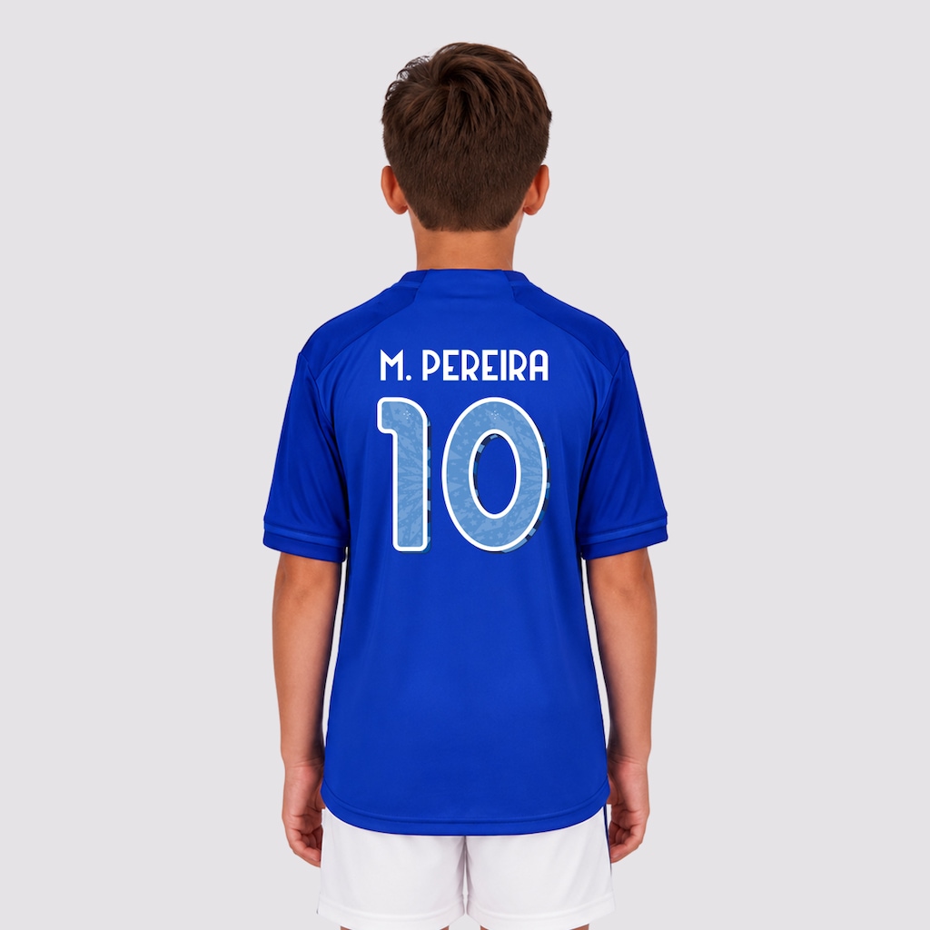 Camisa do Cruzeiro I 24/25 10 M. Pereira Adidas Infantil