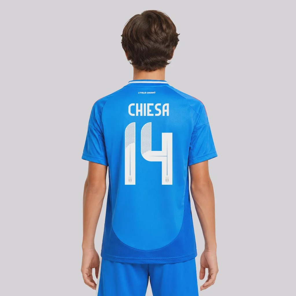 Camisa Itália Home 24/25 14 Chiesa Adidas Infantil