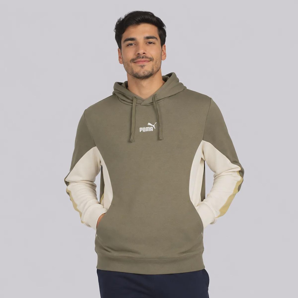 Blusão de Moletom Puma Ess Block Hoodie Masculino