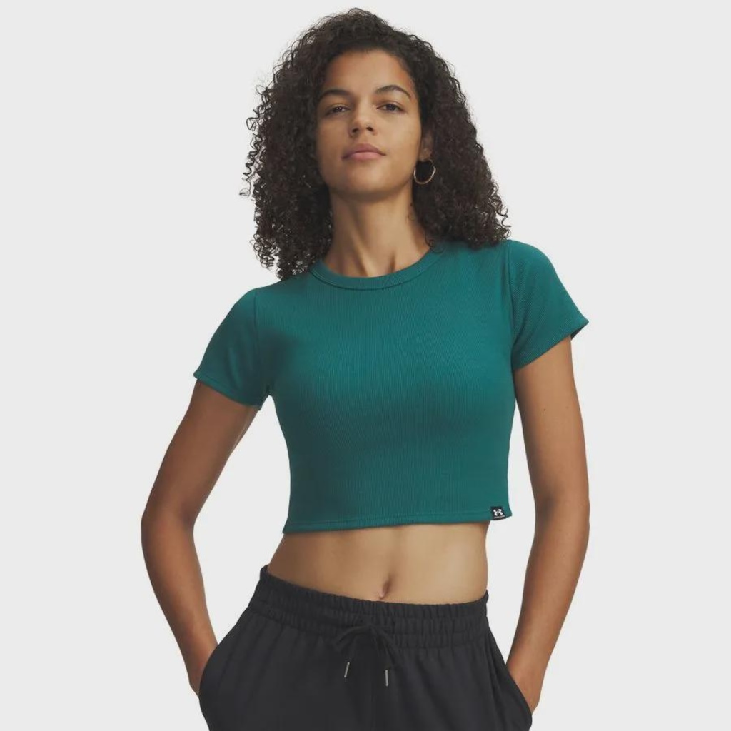 Camiseta Under Armour Sportstyle Rival Rib - Feminina