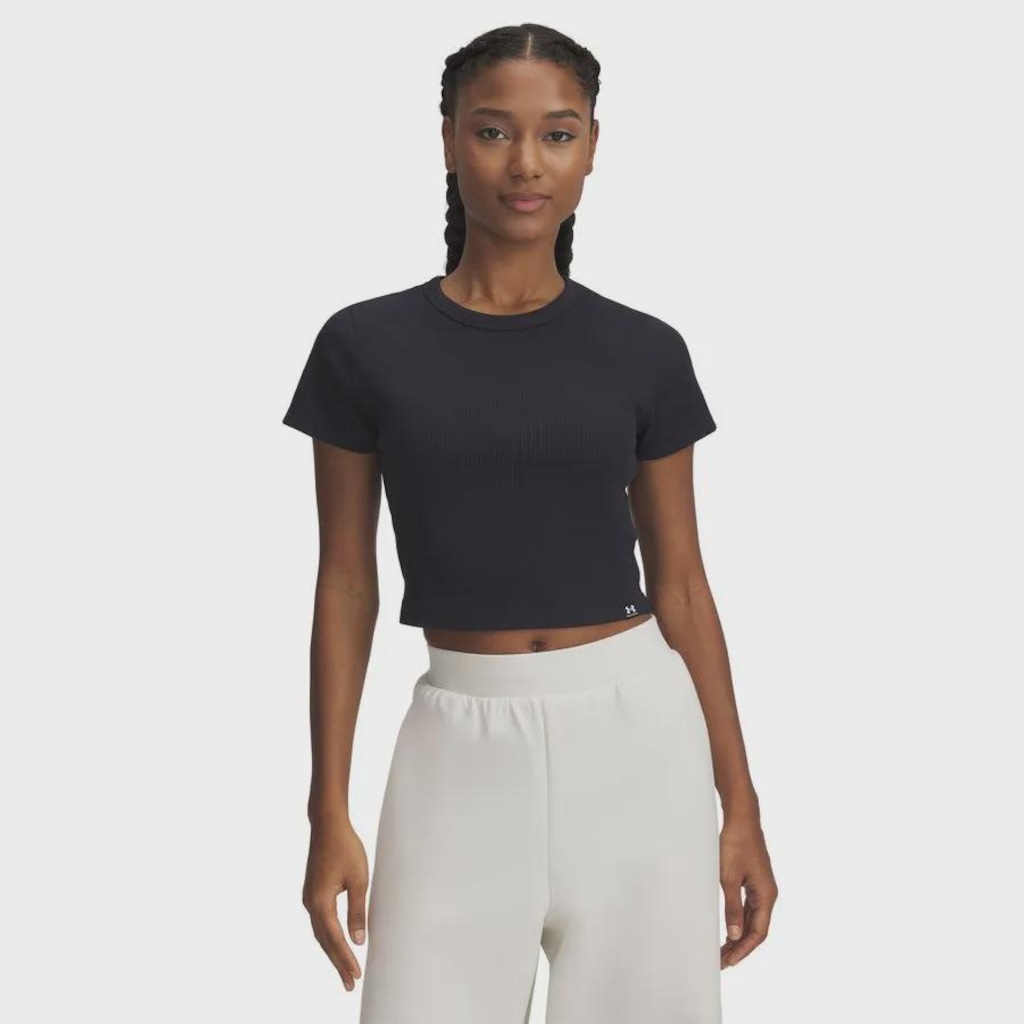 Camiseta Under Armour Sportstyle Rival Rib - Feminina