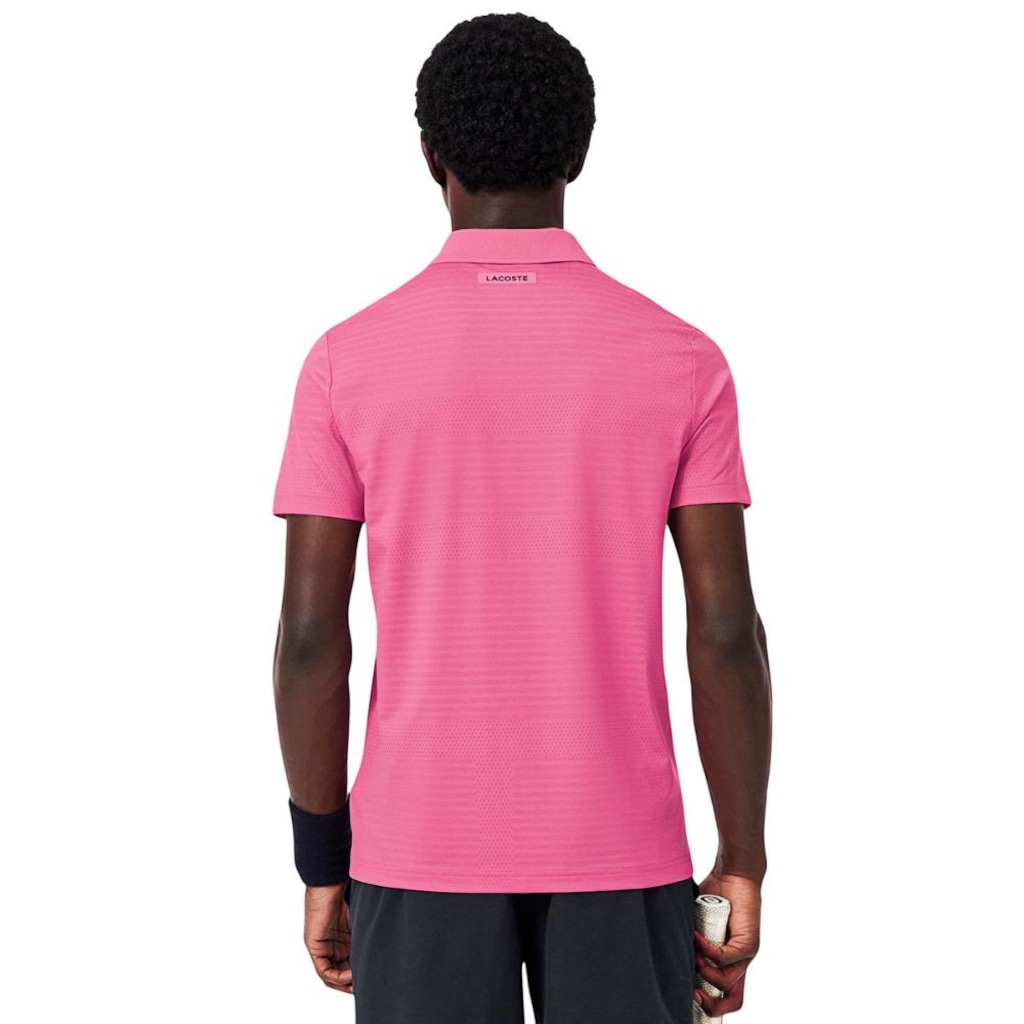 Imagem 3 do produto Camisa Polo Lacoste Tennis Ultra Dry Stretch Jacquard - Masculina