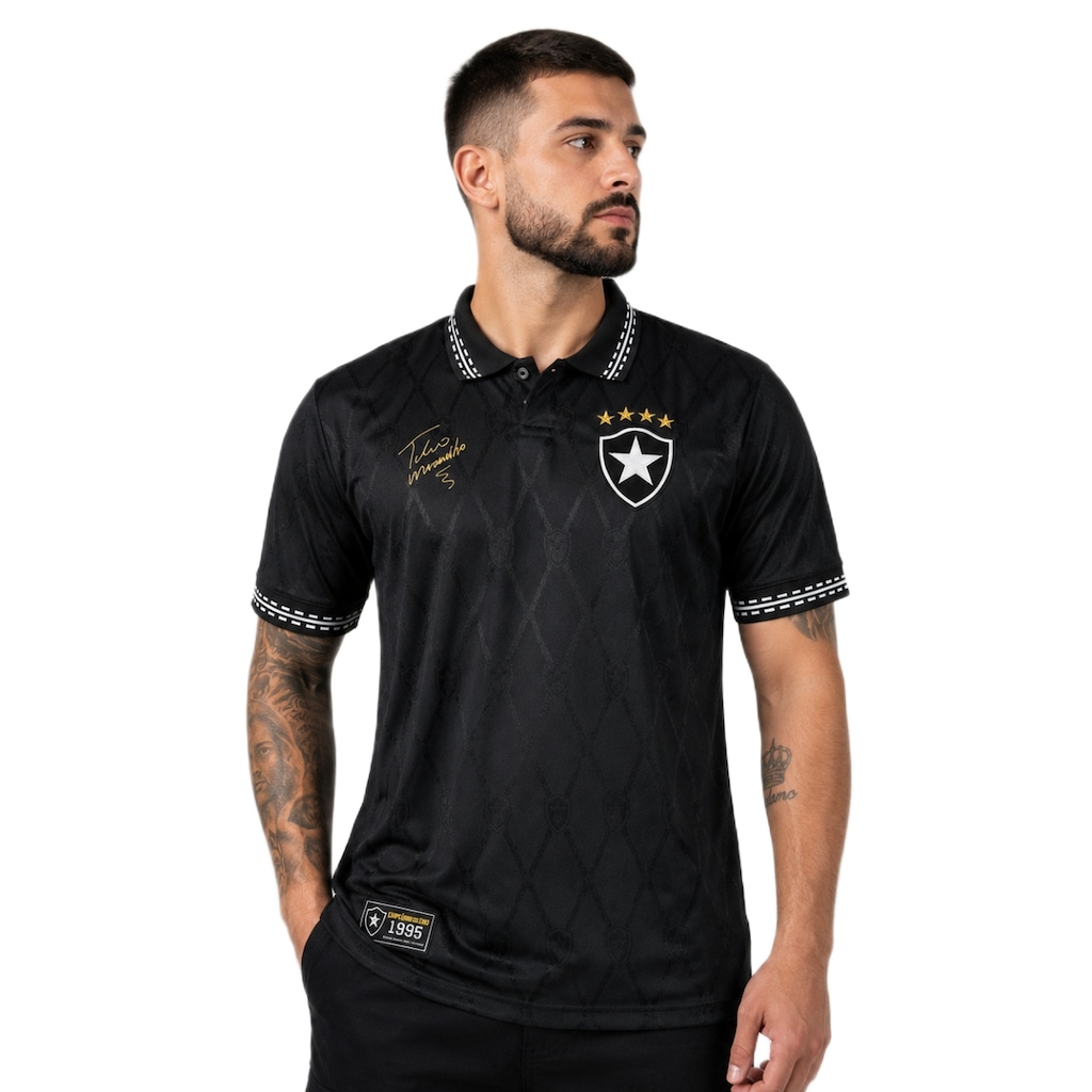 Imagem 2 do produto Camisa do Botafogo Polo Retrô 1995 Túlio RetrôMania - Masculina