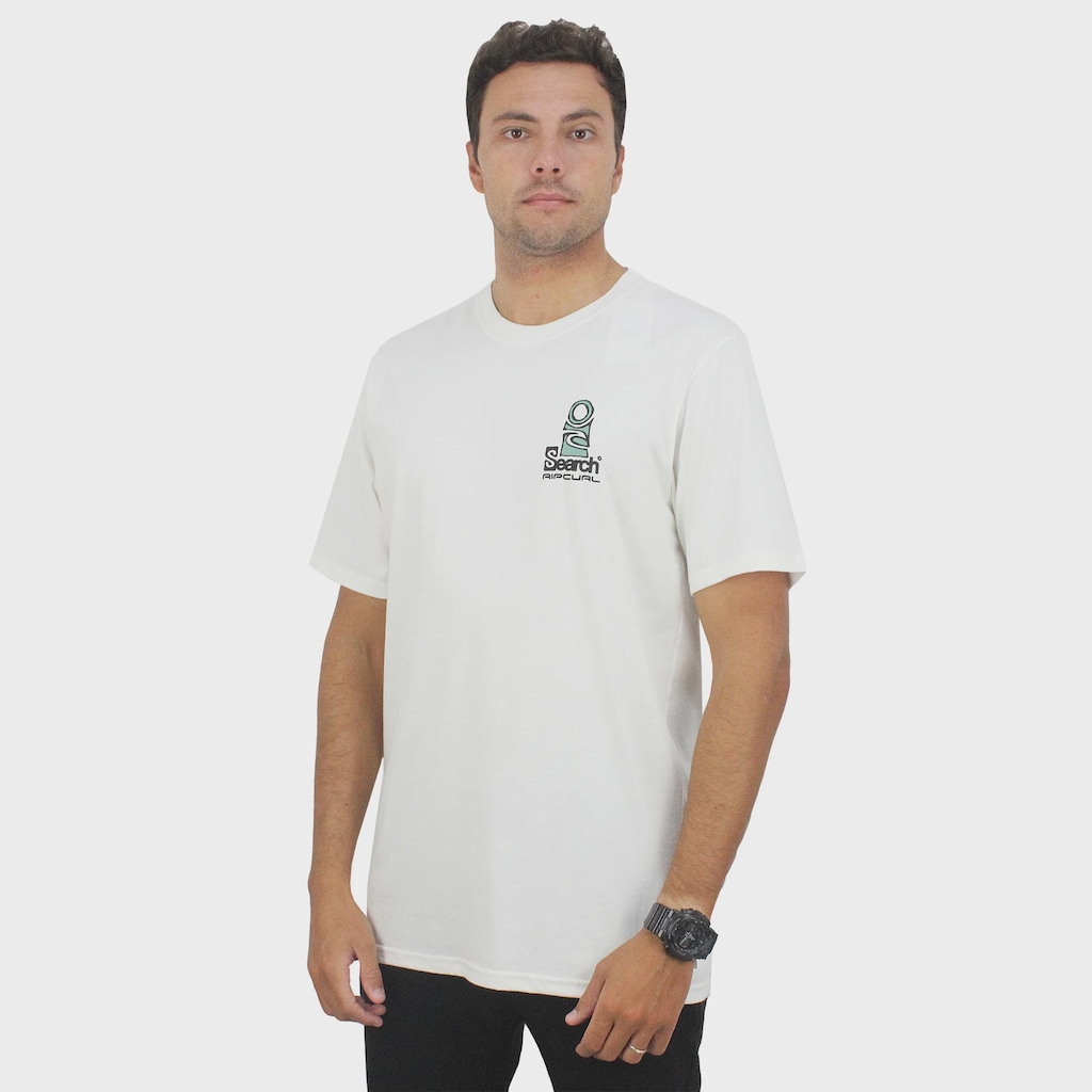 Camiseta Rip Curl Search Stack Bone - Masculina