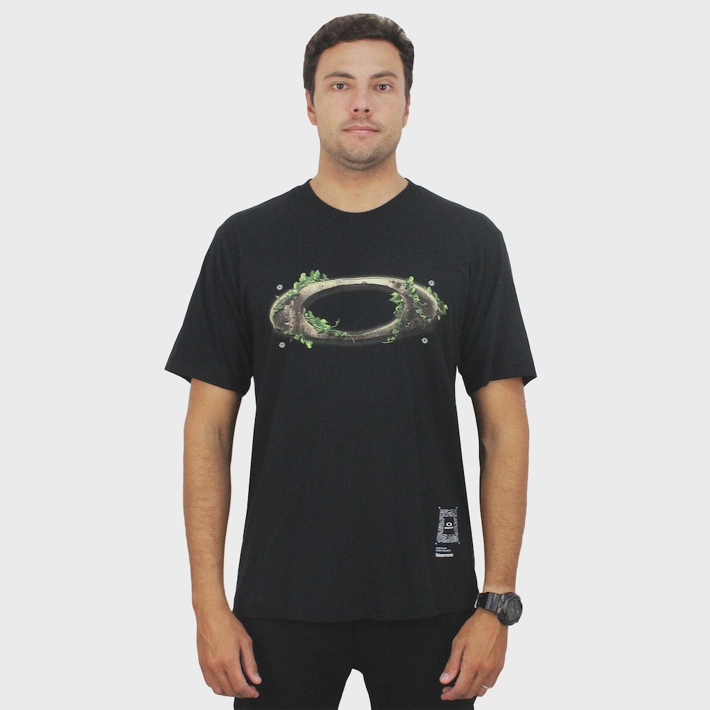 Imagem 2 do produto Camiseta Oakley Naturereverse Rusty Ellipse Tee Blackout - Masculina