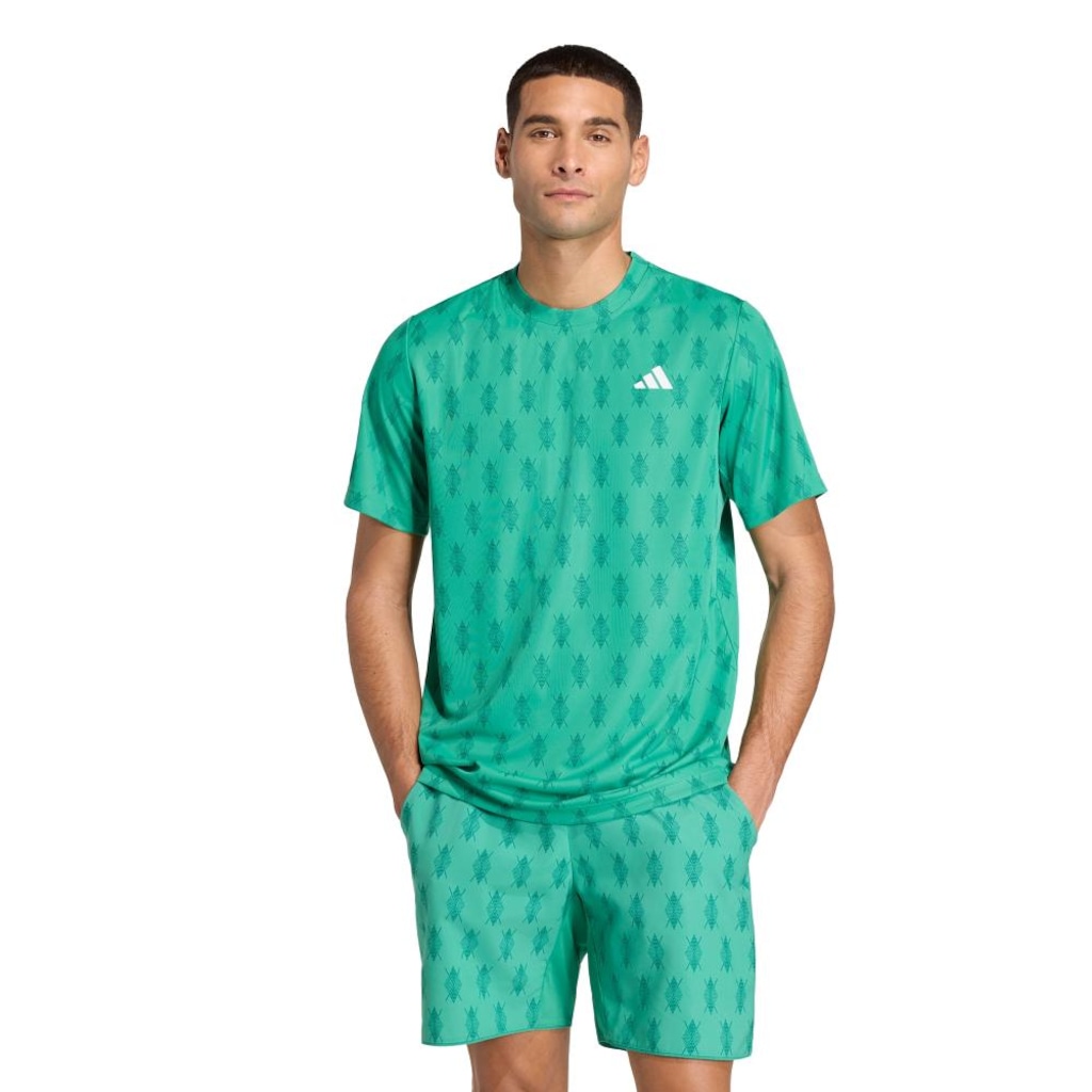 Camisa Estampada adidas Climacool Club Tennis Masculina
