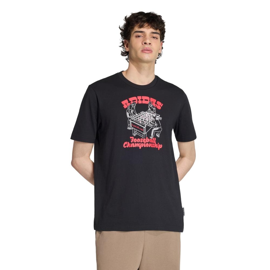 Camiseta Estampada adidas Novelty Foosball Masculina