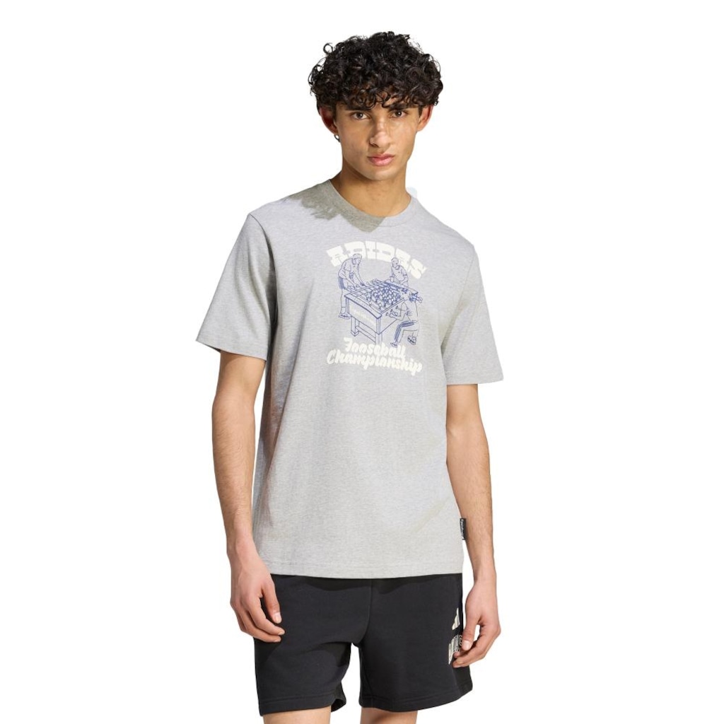 Camiseta Estampada adidas Novelty Foosball Masculina