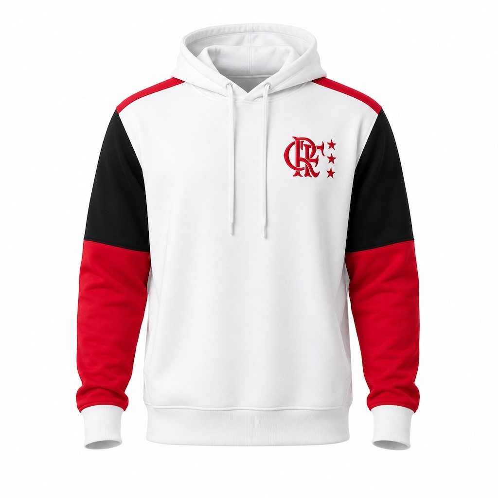 Blusa do Flamengo Moletom Retrô 1981 Away Betel - Masculina