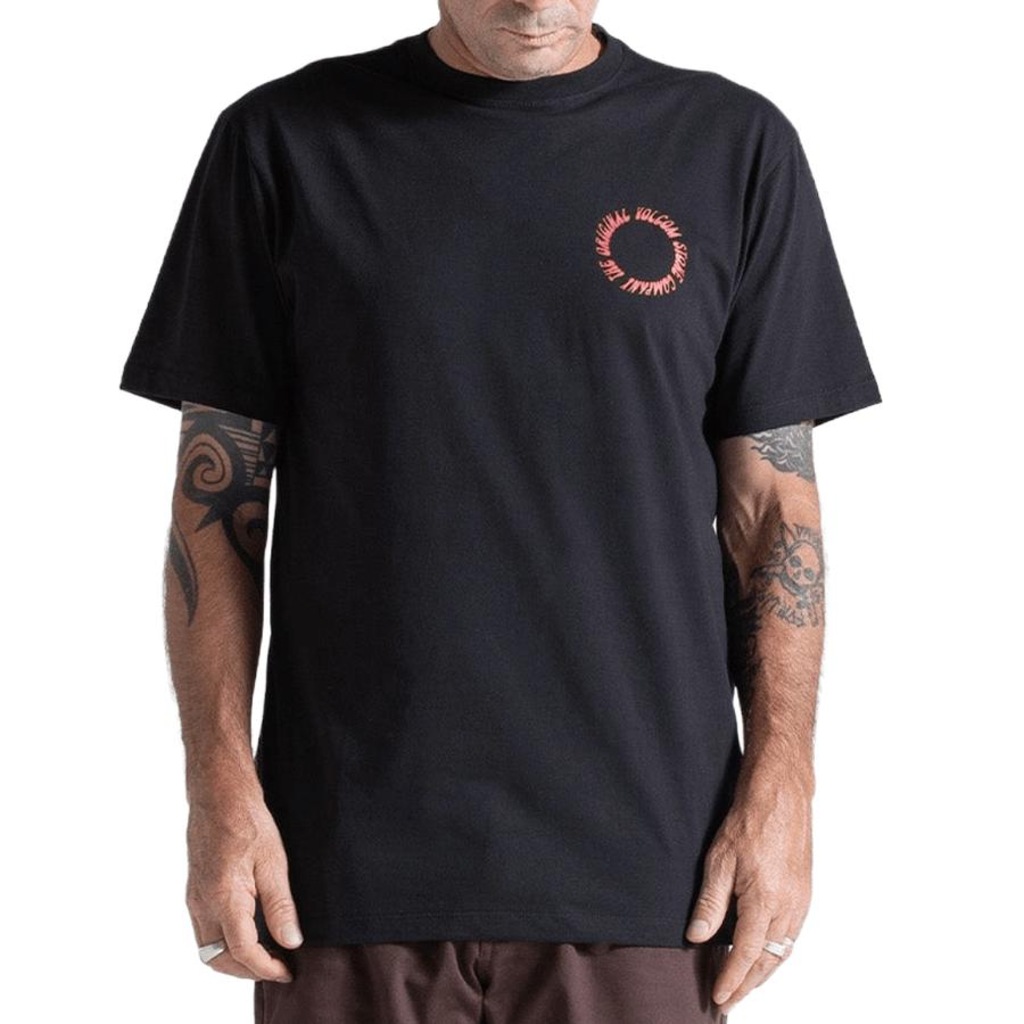 Camiseta Volcom Round Out - Masculina
